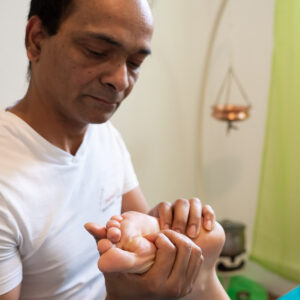 Fuß und Beinmassage